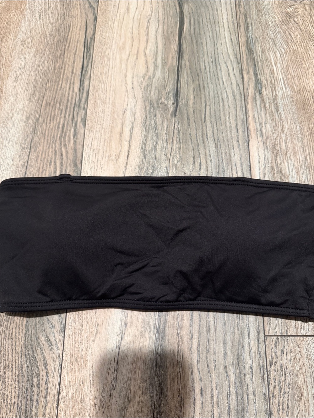 Aqua Black Bandeau Bikini Top